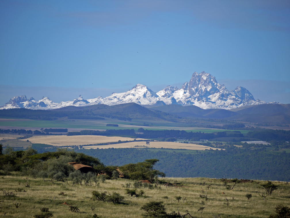 View Of Mount Kenya From Lewa House